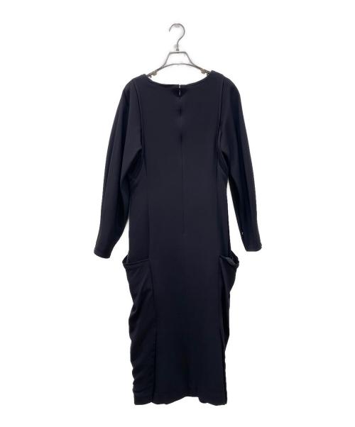 CYCLAS（シクラス）CYCLAS (シクラス) 長袖ロングワンピース ネイビー サイズ:36の古着・服飾アイテム