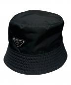 PRADAプラダ）の古着「Re-Nylon バケットハット」｜ブラック