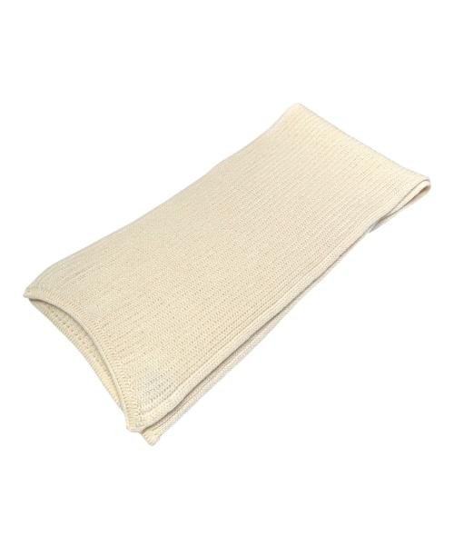 CHANEL（シャネル）CHANEL (シャネル) カシミヤスパンコールロゴマフラー アイボリー サイズ:-の古着・服飾アイテム