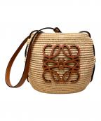 LOEWEロエベ）の古着「BEEHIVE/ビーハイブ/カゴバッグ/ショルダーバッグ」｜ナチュラル/タン