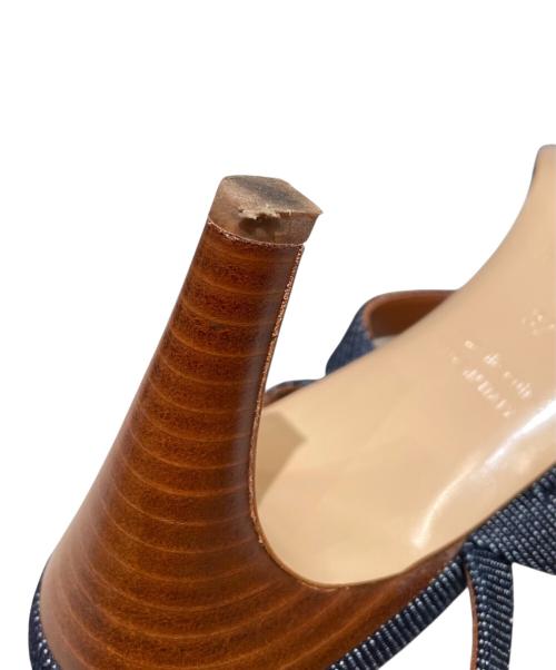 HERMES（エルメス）HERMES (エルメス) ケリーバックルサンダル ネイビー サイズ:37の古着・服飾アイテム