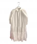 COMME des GARCONS COMME des GARCONSコムデギャルソン コムデギャルソン）の古着「パフスリーブシャツワンピース」｜ホワイト