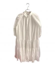 COMME des GARCONS COMME des GARCONS（コムデギャルソン コムデギャルソン）の古着「パフスリーブシャツワンピース」｜ホワイト