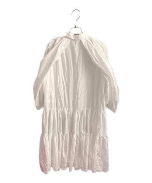 COMME des GARCONS COMME des GARCONS（コムデギャルソン コムデギャルソン）COMME des GARCONS COMME des GARCONS (コムデギャルソン コムデギャルソン) パフスリーブシャツワンピース ホワイト サイズ:Mの古着・服飾アイテム