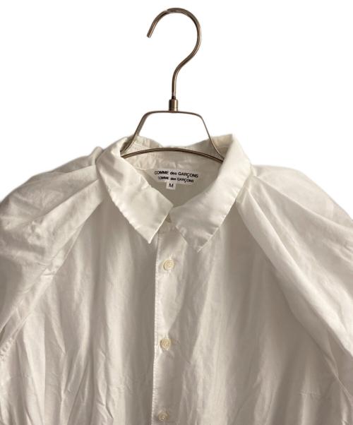 COMME des GARCONS COMME des GARCONS（コムデギャルソン コムデギャルソン）COMME des GARCONS COMME des GARCONS (コムデギャルソン コムデギャルソン) パフスリーブシャツワンピース ホワイト サイズ:Mの古着・服飾アイテム