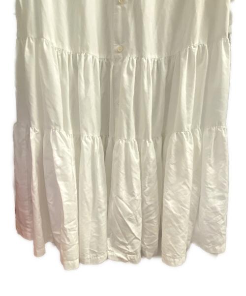 COMME des GARCONS COMME des GARCONS（コムデギャルソン コムデギャルソン）COMME des GARCONS COMME des GARCONS (コムデギャルソン コムデギャルソン) パフスリーブシャツワンピース ホワイト サイズ:Mの古着・服飾アイテム