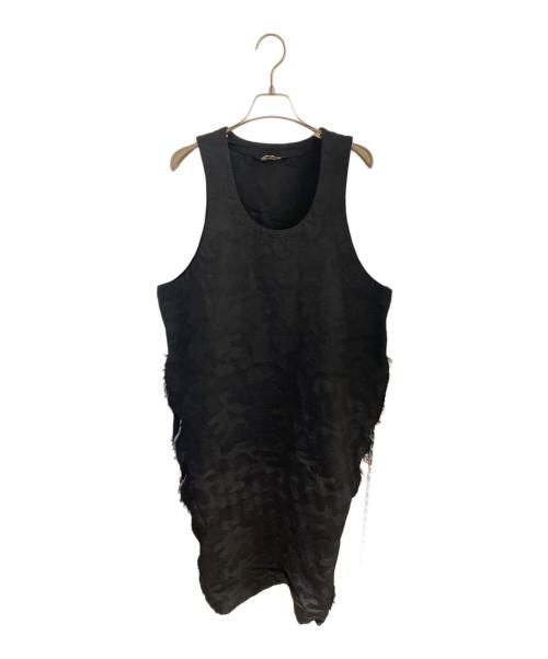 BLACK COMME des GARCONS（ブラックコムデギャルソン）BLACK COMME des GARCONS (ブラックコムデギャルソン) 25SS カモフラージュジャガードジップドレス ブラック サイズ:XSの古着・服飾アイテム
