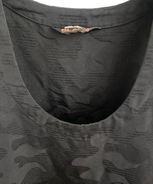 BLACK COMME des GARCONS（ブラックコムデギャルソン）BLACK COMME des GARCONS (ブラックコムデギャルソン) 25SS カモフラージュジャガードジップドレス ブラック サイズ:XSの古着・服飾アイテム