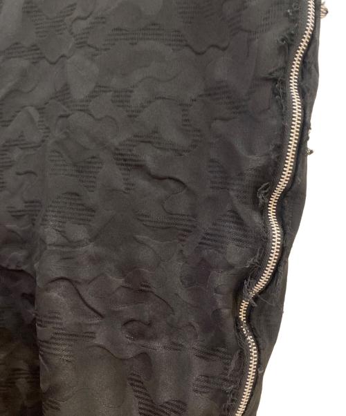 BLACK COMME des GARCONS（ブラックコムデギャルソン）BLACK COMME des GARCONS (ブラックコムデギャルソン) 25SS カモフラージュジャガードジップドレス ブラック サイズ:XSの古着・服飾アイテム