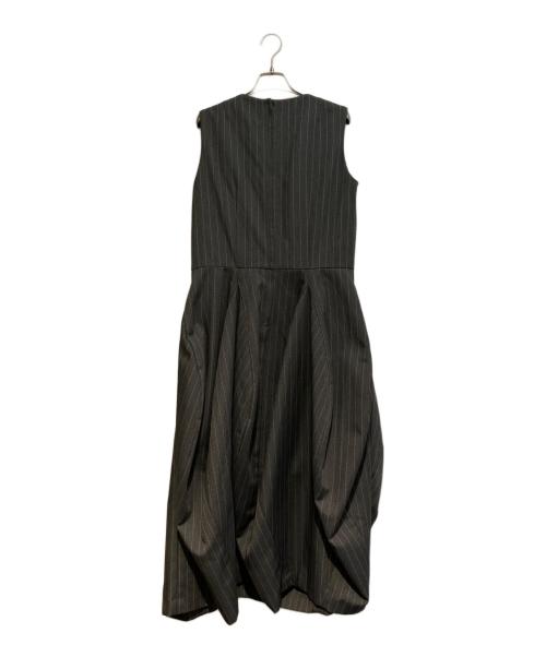 COMME des GARCONS COMME des GARCONS（コムデギャルソン コムデギャルソン）COMME des GARCONS COMME des GARCONS (コムデギャルソン コムデギャルソン) 24SS ピンストライプバルーンワンピース グレー サイズ:Lの古着・服飾アイテム