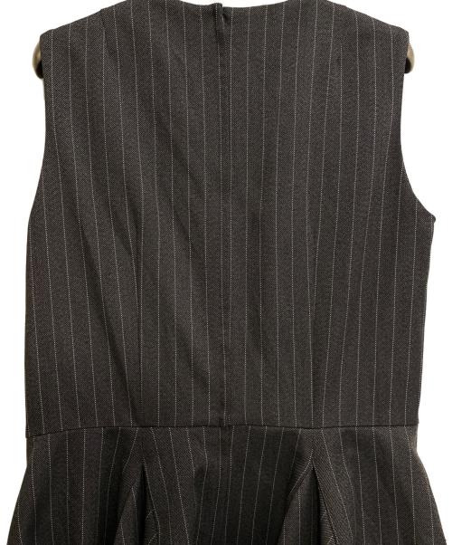 COMME des GARCONS COMME des GARCONS（コムデギャルソン コムデギャルソン）COMME des GARCONS COMME des GARCONS (コムデギャルソン コムデギャルソン) 24SS ピンストライプバルーンワンピース グレー サイズ:Lの古着・服飾アイテム