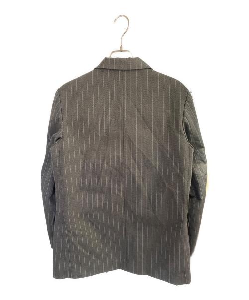 COMME des GARCONS COMME des GARCONS（コムデギャルソン コムデギャルソン）COMME des GARCONS COMME des GARCONS (コムデギャルソン コムデギャルソン) ピンストライプジャケット グレー サイズ:Mの古着・服飾アイテム