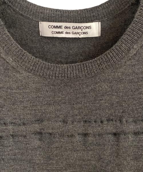 COMME des GARCONS COMME des GARCONS（コムデギャルソン コムデギャルソン）COMME des GARCONS COMME des GARCONS (コムデギャルソン コムデギャルソン) ニットドッキングワンピース グレー×ブルー サイズ:Lの古着・服飾アイテム