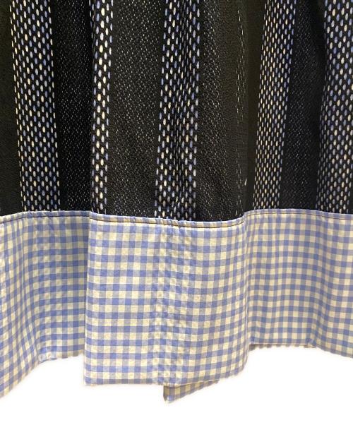 COMME des GARCONS COMME des GARCONS（コムデギャルソン コムデギャルソン）COMME des GARCONS COMME des GARCONS (コムデギャルソン コムデギャルソン) ニットドッキングワンピース グレー×ブルー サイズ:Lの古着・服飾アイテム