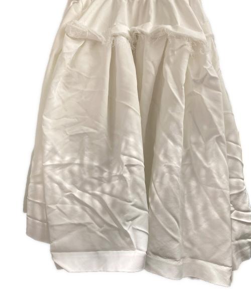 COMME des GARCONS（コムデギャルソン）COMME des GARCONS (コムデギャルソン) 25SS 再構築ギャザーボリュームスカート ホワイト サイズ:Mの古着・服飾アイテム