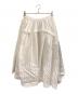 COMME des GARCONS（コムデギャルソン）の古着「25SS 再構築ギャザーボリュームスカート」｜ホワイト