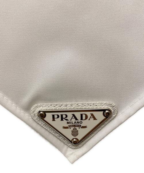 PRADA（プラダ）PRADA (プラダ) Re-Nylonロゴスカーフ ホワイトの古着・服飾アイテム