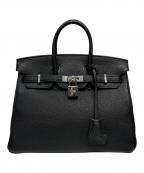 HERMESエルメス）の古着「バーキン25/シルバー金具/トゴ/ブラック/Z刻印」｜ブラック×シルバー金具