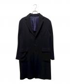 stile latinoスティレラティーノ）の古着「ヘリンボーンウールチェスターコート」｜ブラック