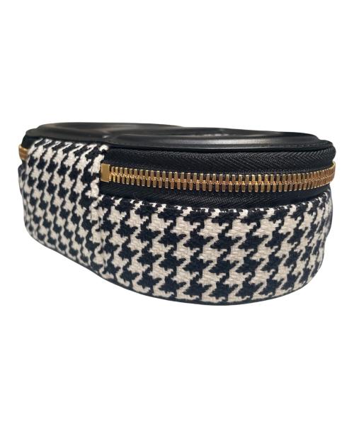 Christian Dior（クリスチャン ディオール）Christian Dior (クリスチャン ディオール) CDシグネチャーオーバルカメラバッグ ブラック×ホワイト サイズ:-の古着・服飾アイテム