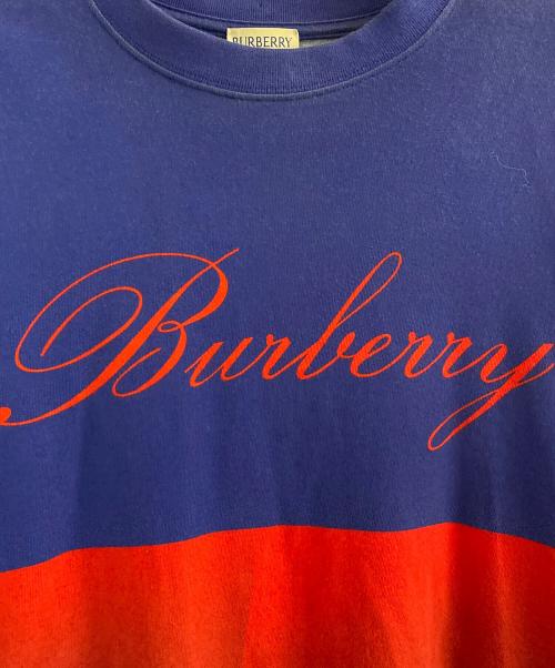 BURBERRY（バーバリー）BURBERRY (バーバリー) スワンプリントロングスリーブシャツ ブルー×レッド サイズ:XSの古着・服飾アイテム