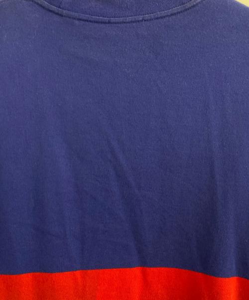 BURBERRY（バーバリー）BURBERRY (バーバリー) スワンプリントロングスリーブシャツ ブルー×レッド サイズ:XSの古着・服飾アイテム