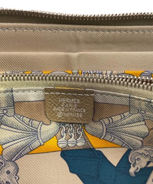 HERMES（エルメス）HERMES (エルメス) アザップロングシルクイン/長財布 エトゥープの古着・服飾アイテム