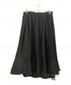 COMME des GARCONS COMME des GARCONSコムデギャルソン コムデギャルソン）の古着「カットオフロングスカート」｜ブラック