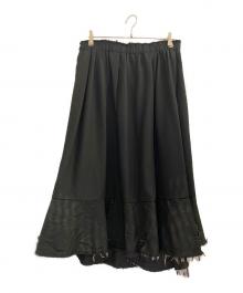 COMME des GARCONS COMME des GARCONS（コムデギャルソン コムデギャルソン）の古着「カットオフロングスカート」｜ブラック