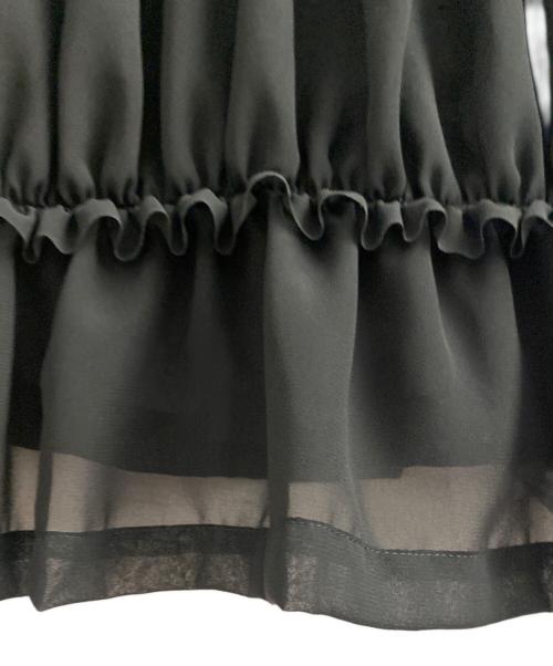 COMME des GARCONS COMME des GARCONS（コムデギャルソン コムデギャルソン）COMME des GARCONS COMME des GARCONS (コムデギャルソン コムデギャルソン) シースルーブラウス ブラック サイズ:Lの古着・服飾アイテム