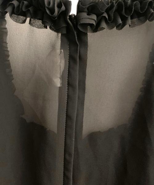 COMME des GARCONS COMME des GARCONS（コムデギャルソン コムデギャルソン）COMME des GARCONS COMME des GARCONS (コムデギャルソン コムデギャルソン) シースルーブラウス ブラック サイズ:Lの古着・服飾アイテム