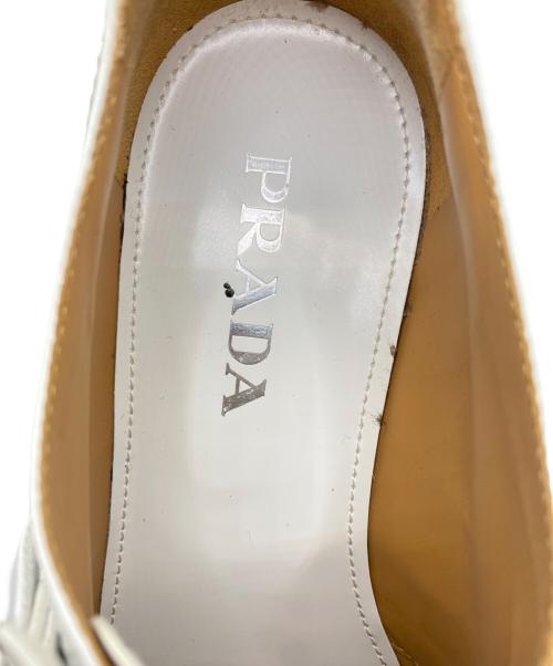 PRADA（プラダ）PRADA (プラダ) メダリオンエスパドリーユシューズ ホワイト サイズ:37 1/2の古着・服飾アイテム
