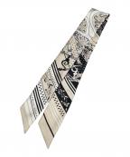 HERMESエルメス）の古着「ツイリー / アマゾンの祭典」｜ベージュ×ブラック