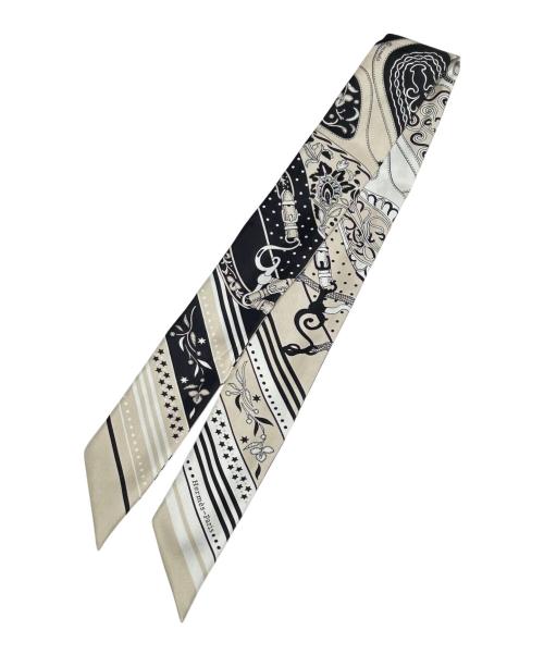 HERMES（エルメス）HERMES (エルメス) ツイリー / アマゾンの祭典 ベージュ×ブラックの古着・服飾アイテム