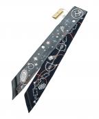 HERMESエルメス）の古着「ツイリー / セ・ラ・フェット」｜ネイビー×グレー