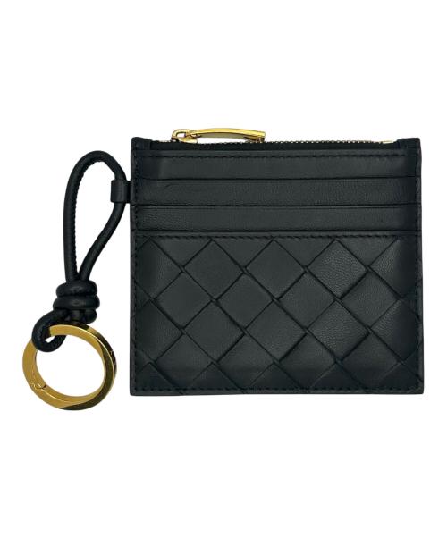 BOTTEGA VENETA（ボッテガベネタ）BOTTEGA VENETA (ボッテガベネタ) コイン・カードケース ブラック×ゴールドの古着・服飾アイテム