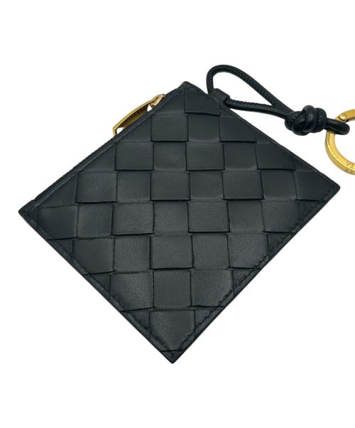BOTTEGA VENETA（ボッテガベネタ）BOTTEGA VENETA (ボッテガベネタ) コイン・カードケース ブラック×ゴールドの古着・服飾アイテム