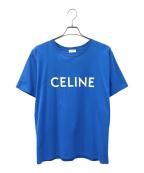CELINEセリーヌ）の古着「ロゴカットソー」｜ブルー