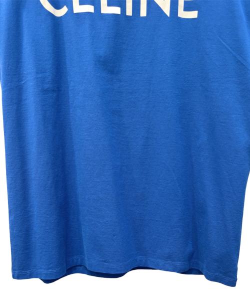 CELINE（セリーヌ）CELINE (セリーヌ) ロゴカットソー ブルー サイズ:Mの古着・服飾アイテム