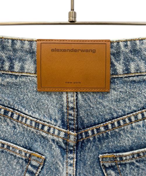ALEXANDER WANG（アレキサンダー・ワン）ALEXANDER WANG (アレキサンダー・ワン) 装飾デニムショートパンツ サイズ:23の古着・服飾アイテム