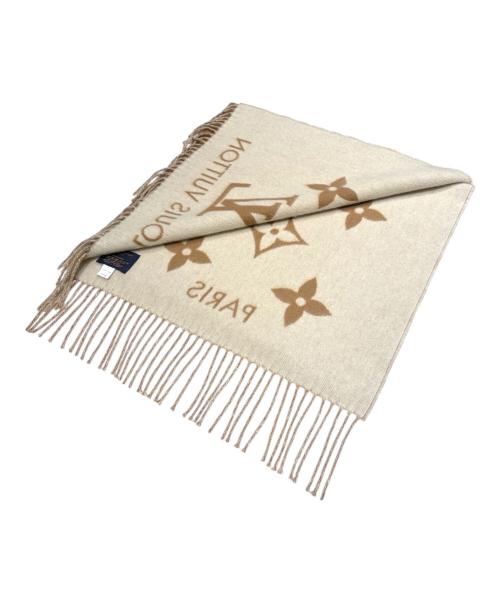 LOUIS VUITTON（ルイ ヴィトン）LOUIS VUITTON (ルイ ヴィトン) マフラー・レイキャビック ベージュの古着・服飾アイテム