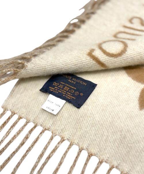 LOUIS VUITTON（ルイ ヴィトン）LOUIS VUITTON (ルイ ヴィトン) マフラー・レイキャビック ベージュの古着・服飾アイテム