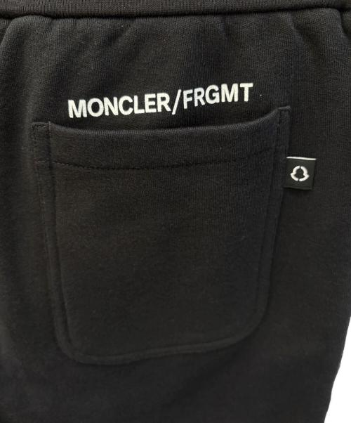 MONCLER（モンクレール）MONCLER (モンクレール) FRAGMENT (フラッグメント) ロゴスウェットショーツ ブラック サイズ:Mの古着・服飾アイテム