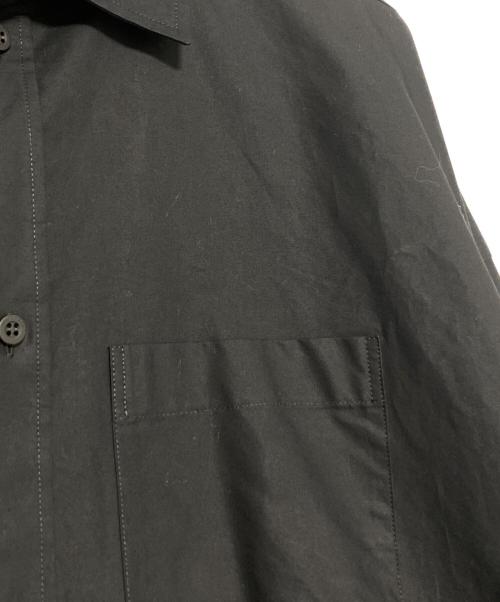 BALENCIAGA（バレンシアガ）BALENCIAGA (バレンシアガ) バックロゴコクーンシャツ ブラック サイズ:36の古着・服飾アイテム