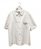 LOUIS VUITTON×NIGOルイ ヴィトン×二ゴー）の古着「エンベリッシュドショートスリーブシャツ」｜ホワイト