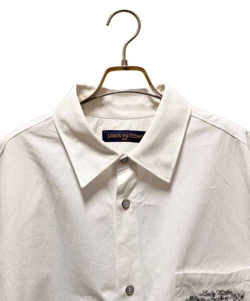 LOUIS VUITTON（ルイ ヴィトン）LOUIS VUITTON (ルイ ヴィトン) NIGO (二ゴー) エンベリッシュドショートスリーブシャツ ホワイト サイズ:XLの古着・服飾アイテム
