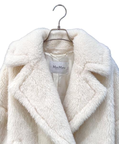 MaxMara（マックスマーラ）MaxMara (マックスマーラ) テディベアショートコート アイボリー サイズ:38の古着・服飾アイテム