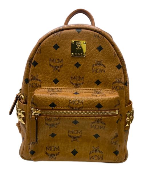 MCM（エムシーエム）MCM (エムシーエム) ターク サイドスタッズ ヴィセトス バックパック ミニ コニャックの古着・服飾アイテム