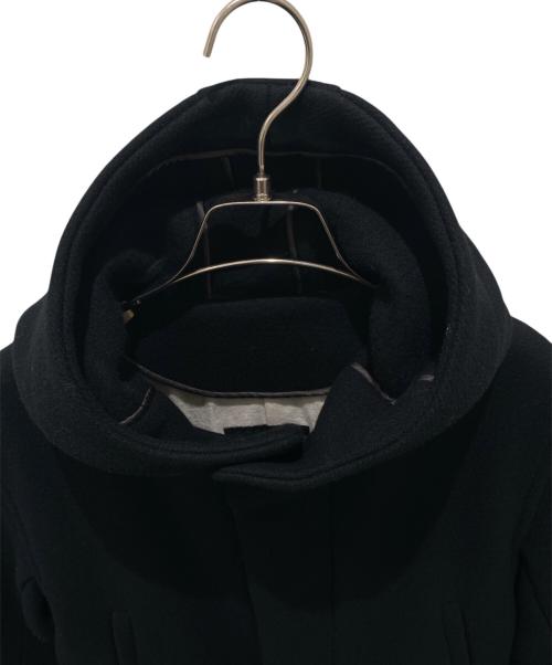 DRAWER（ドゥロワー）DRAWER (ドゥロワー) ファーポケットウールコート ブラック サイズ:38の古着・服飾アイテム
