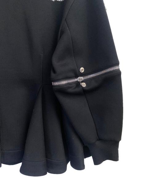 ALEXANDER McQUEEN（アレキサンダーマックイーン）ALEXANDER McQUEEN (アレキサンダーマックイーン) ペプラムスウェット ブラック サイズ:38の古着・服飾アイテム